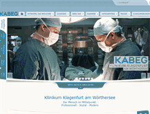 Tablet Screenshot of klinikum-klagenfurt.at